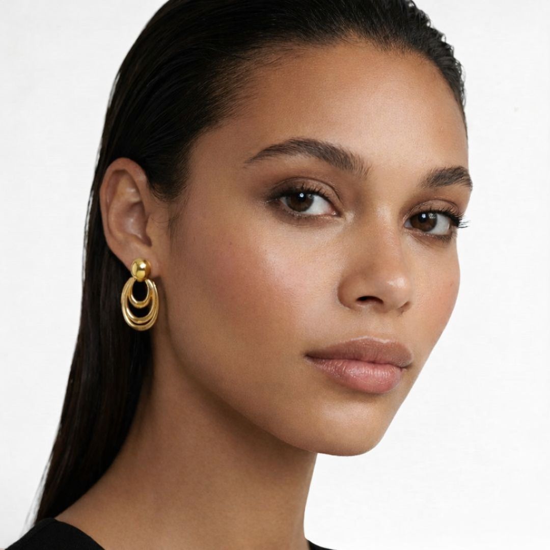 Boucles d'oreilles acier inoxydable Lise 2