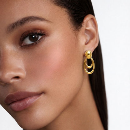 Boucles d'oreilles acier inoxydable Lise 3