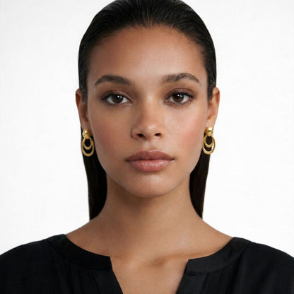 Boucles d'oreilles acier inoxydable Lise 4