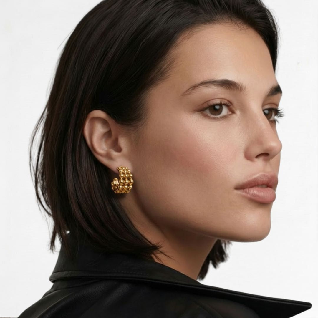 Boucles d'oreilles acier inoxydable Louna Bellaime 3