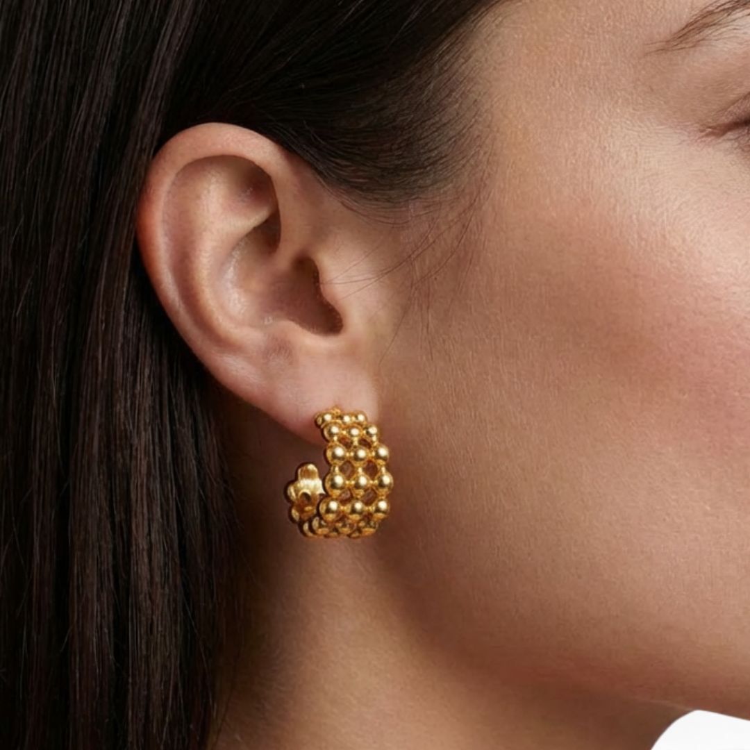 Boucles d'oreilles acier inoxydable Louna Bellaime 3