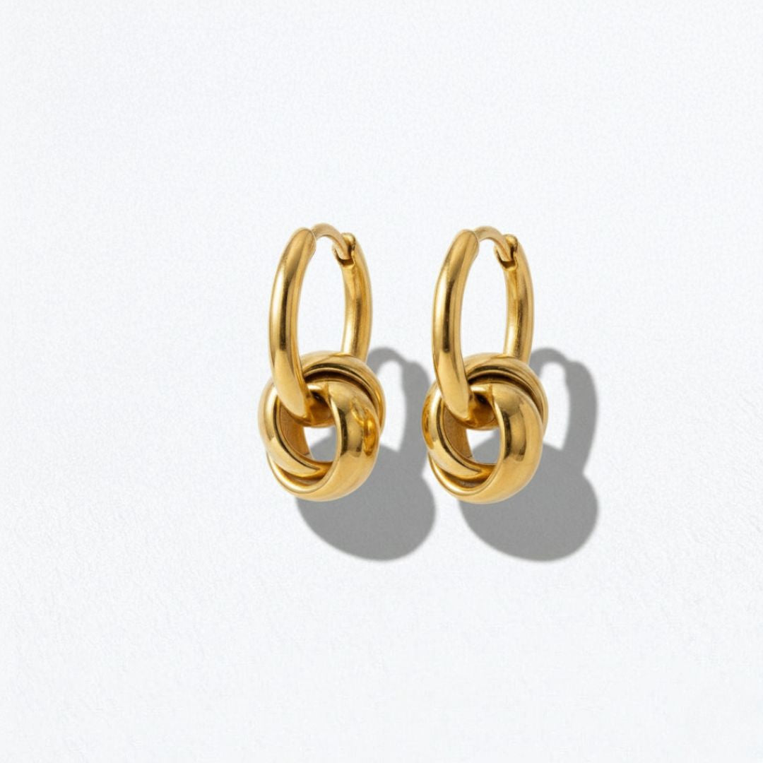 Boucles d'oreilles acier inoxydable or Lucy Bellaime