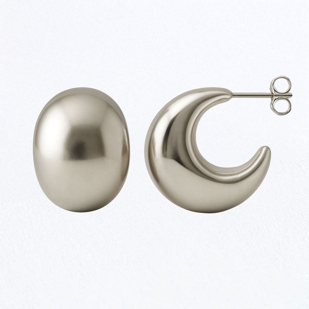 Boucles d'oreilles acier inoxydable argent Marta 4