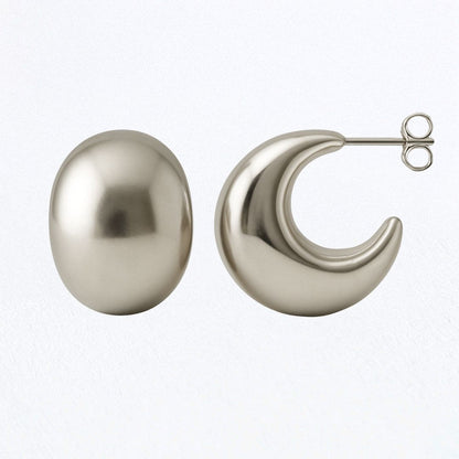 Boucles d'oreilles acier inoxydable argent Marta 4