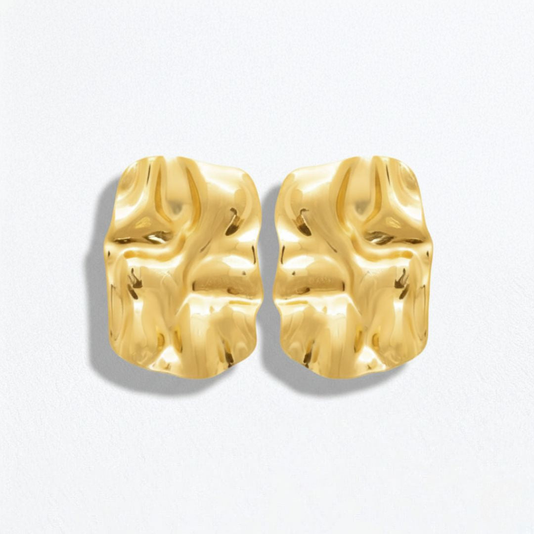 Boucles d'oreilles acier inxoydable or Clothilde Bellaime