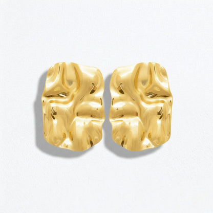 Boucles d'oreilles acier inxoydable or Clothilde Bellaime