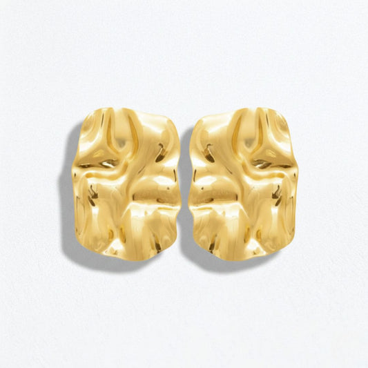 Boucles d'oreilles acier inxoydable or Clothilde Bellaime