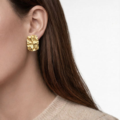 Boucles d'oreilles acier inxoydable or Clothilde Bellaime 3