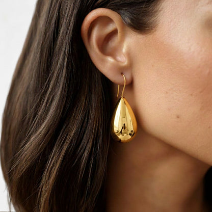 Boucles d'oreilles acier inoxydable or Diane 2