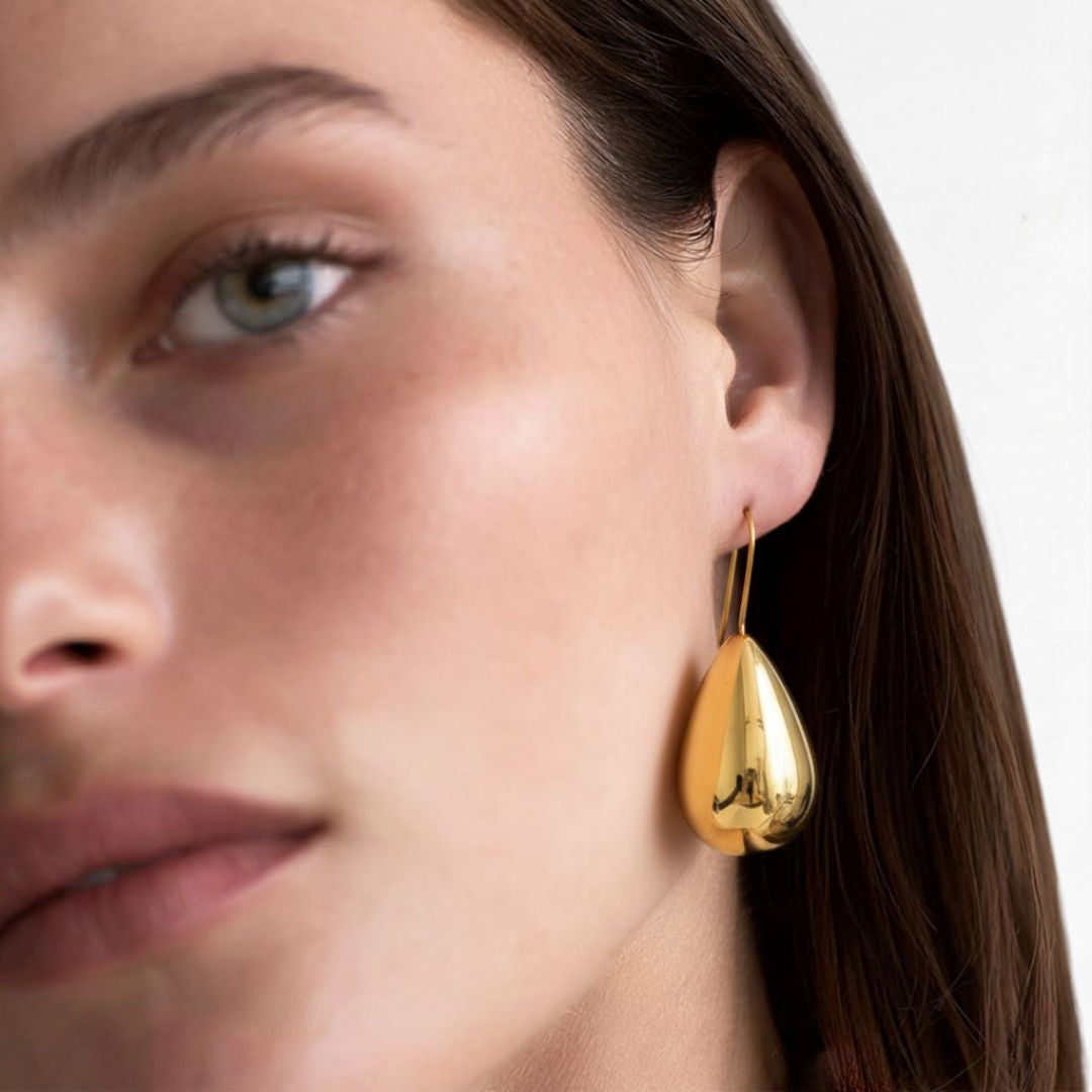 Boucles d'oreilles acier inoxydable or Diane 2