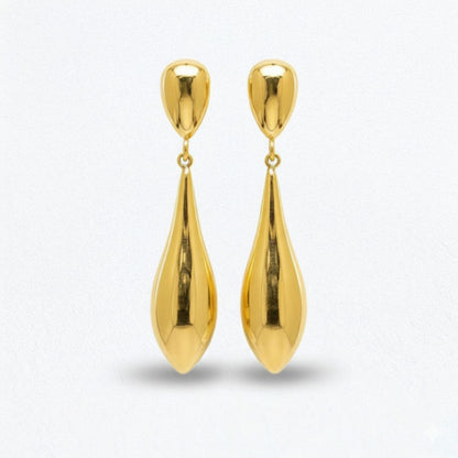 Boucles d'oreilles acier inoxydable or Galia Bellaime