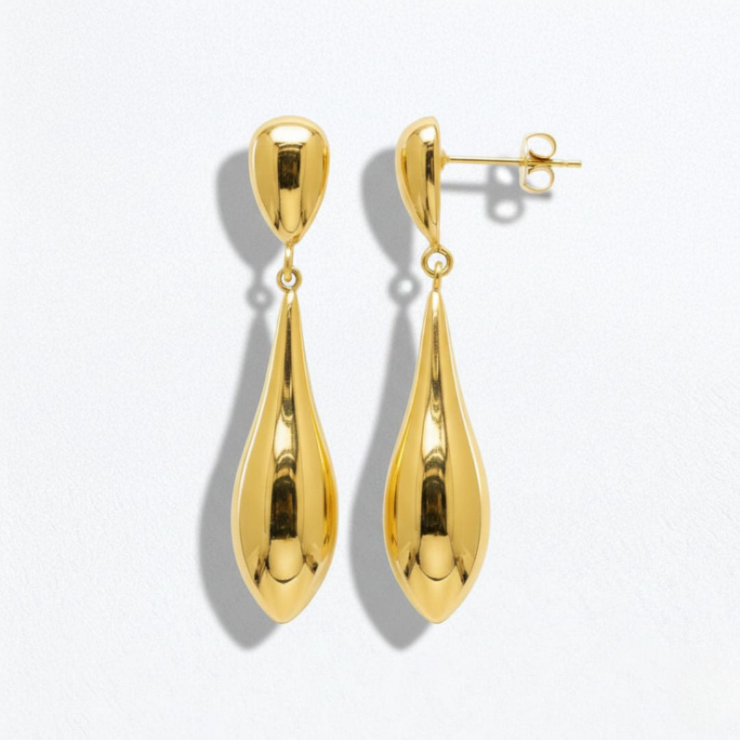 Boucles d'oreilles acier inoxydable or Galia Bellaime 5