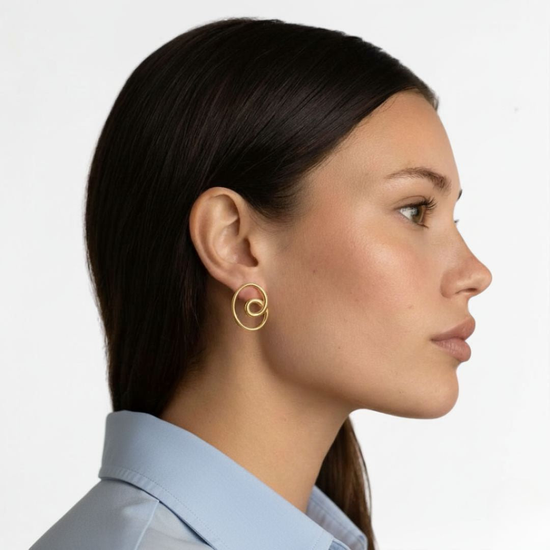 Boucles d'oreilles acier inoxydable Garance Bellaime 3