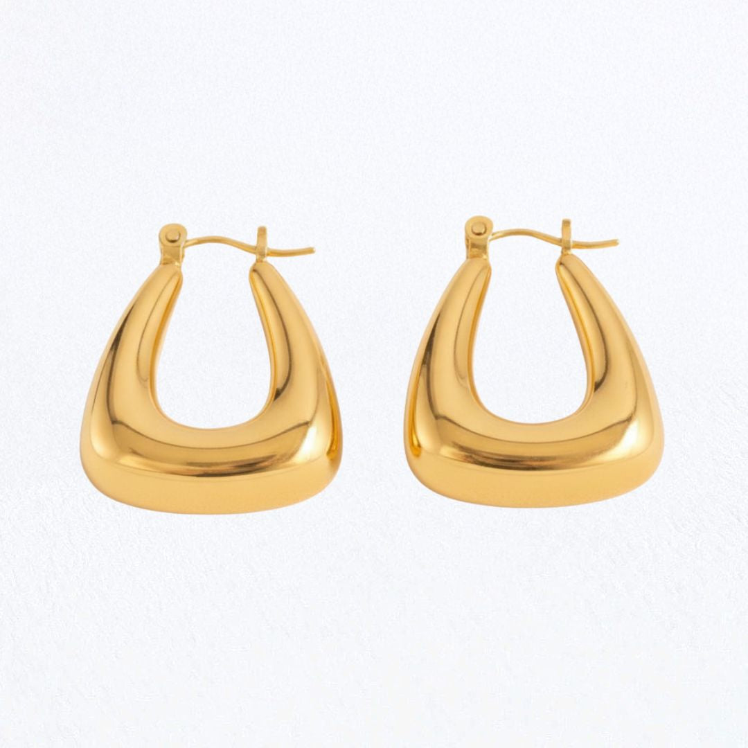 Boucles d'oreilles acier inoxydable or Iris Bellaime 4