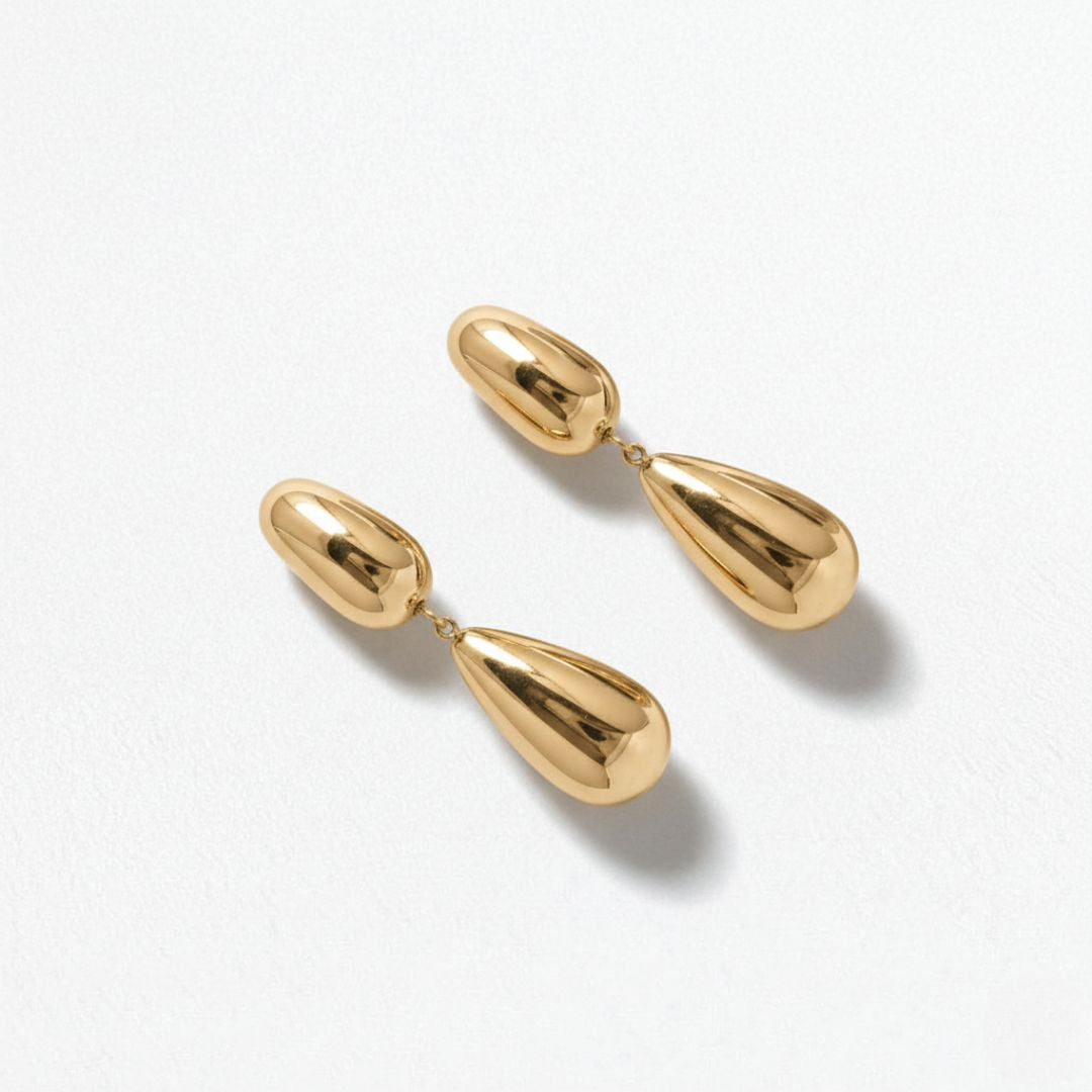 Boucles d'oreilles acier inoxydable or Isabeau Bellaime 4