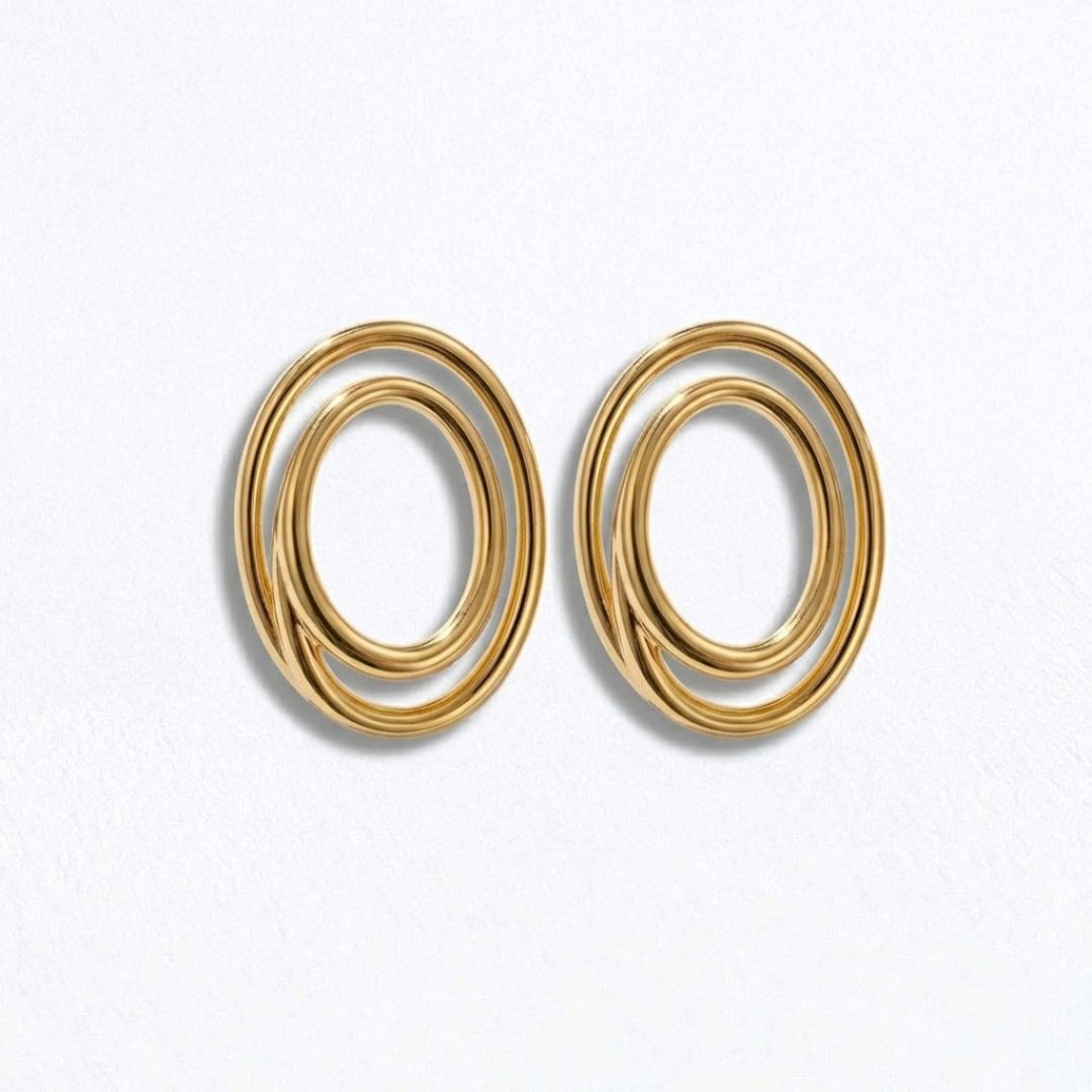 Boucles d'oreilles acier inoxydable Long Circle Bellaime