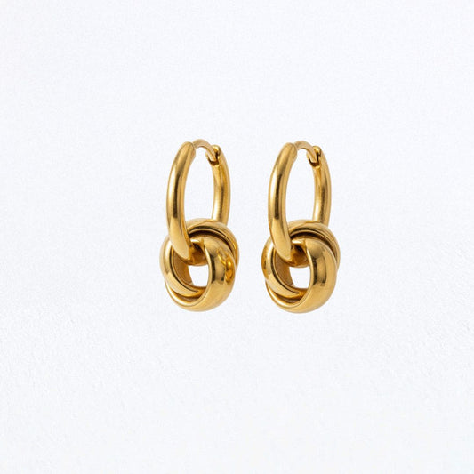 Boucles d'oreilles acier inoxydable or Lucy Bellaime