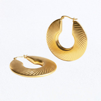 Boucles d'oreilles acier inoxydable or Maeva 4