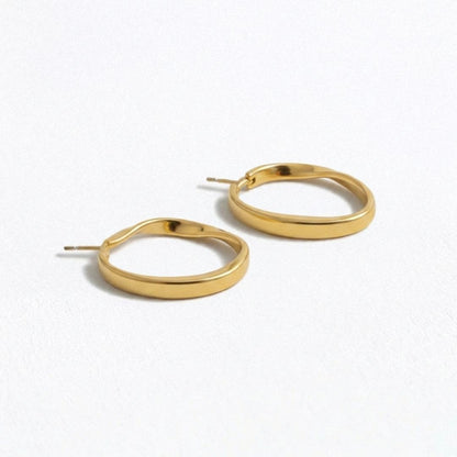 Boucles d'oreilles acier inoxydable or Philomene Bellaime 4