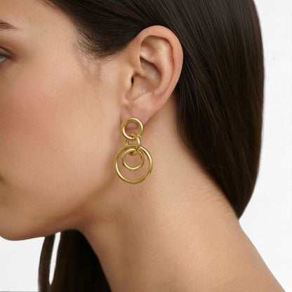 Boucles d'oreilles créoles acier inoxydable Romane Bellaime 3