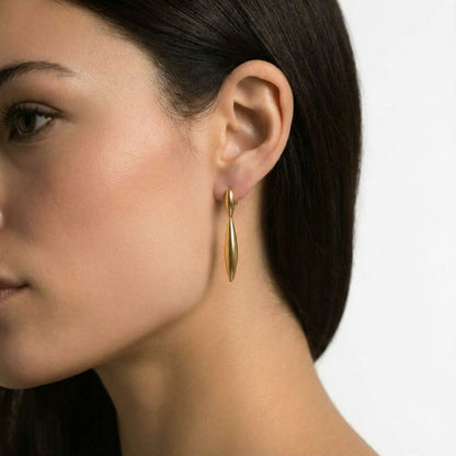 Boucles d'oreilles acier inoxydable or Serena Bellaime 3