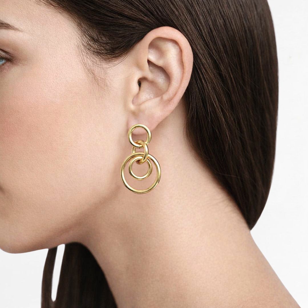 Boucles d'oreilles créoles acier inoxydable Romane Bellaime 3