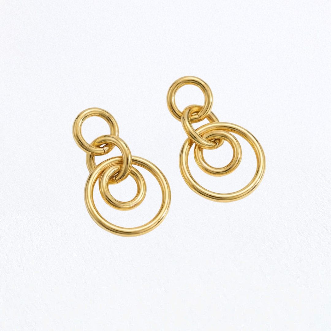 Boucles d'oreilles créoles acier inoxydable Romane Bellaime 4