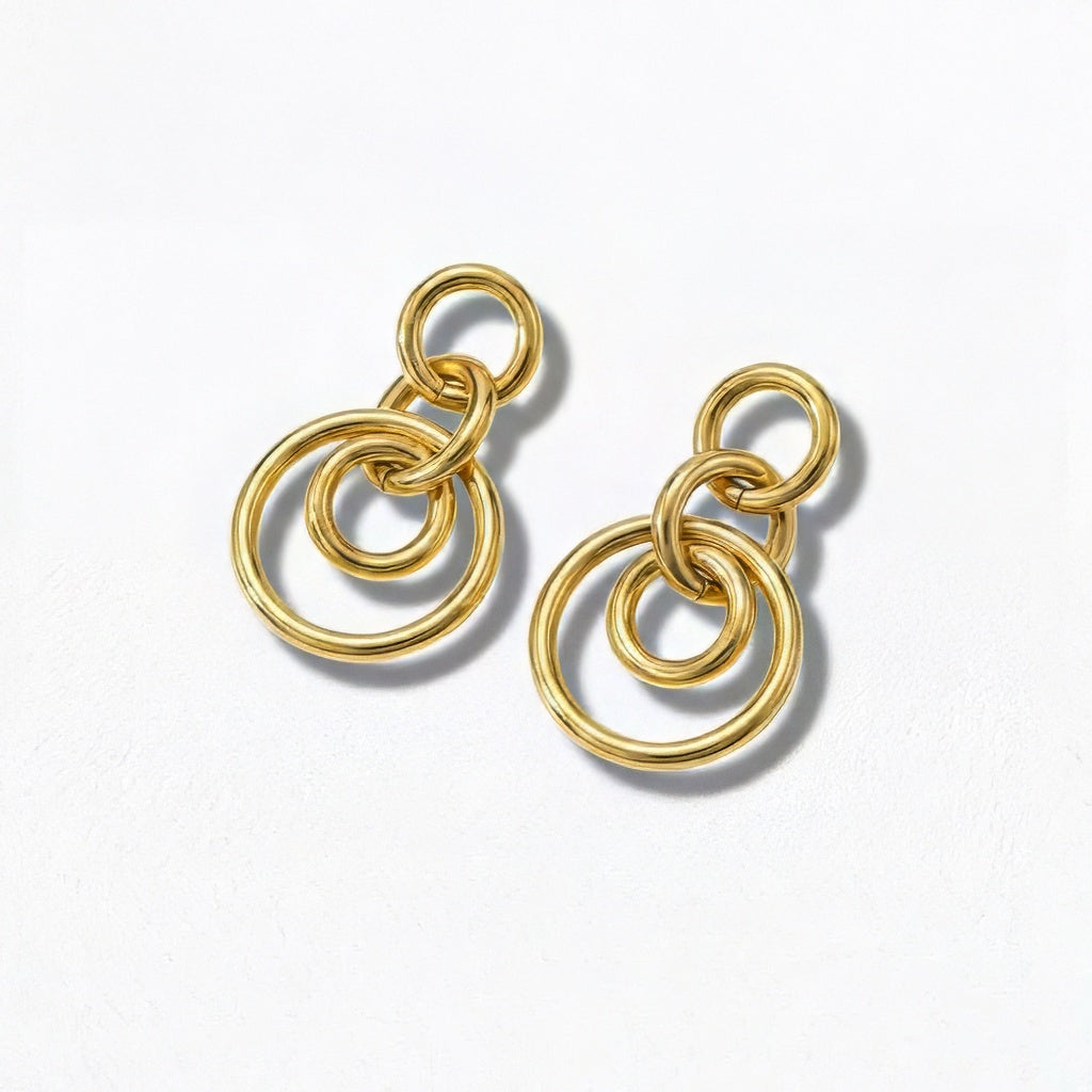 Boucles d'oreilles créoles acier inoxydable Romane Bellaime 4