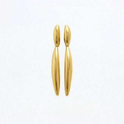 Boucles d'oreilles acier inoxydable or Serena Bellaime