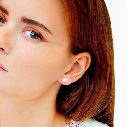 Puces d'oreilles plaqué or 18K zirconium All In Bellaime 2
