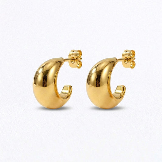 Boucles d'oreilles créoles acier inoxydable Armelle Bellaime