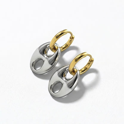 Boucles d'oreilles acier inoxydable or argent Lina Bellaime 5