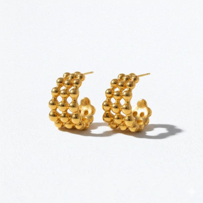 Boucles d'oreilles creoles acier inoxydable Louna Bellaime