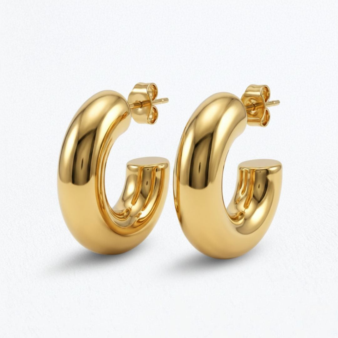 Boucles d'oreilles créoles acier inoxydable Eleis Bellaime