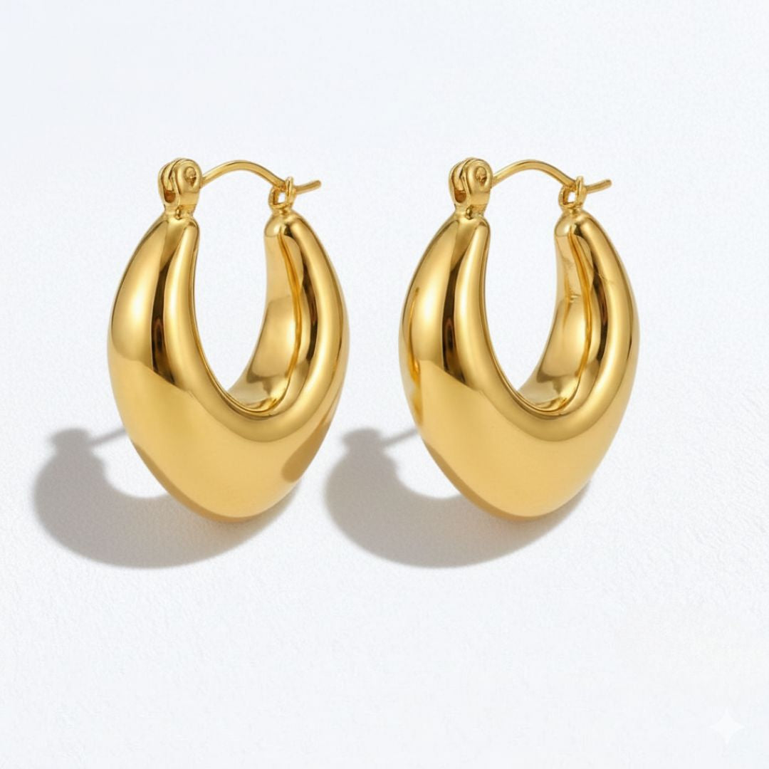 Boucles d'oreilles créoles acier inoxydable Margaux Bellaime