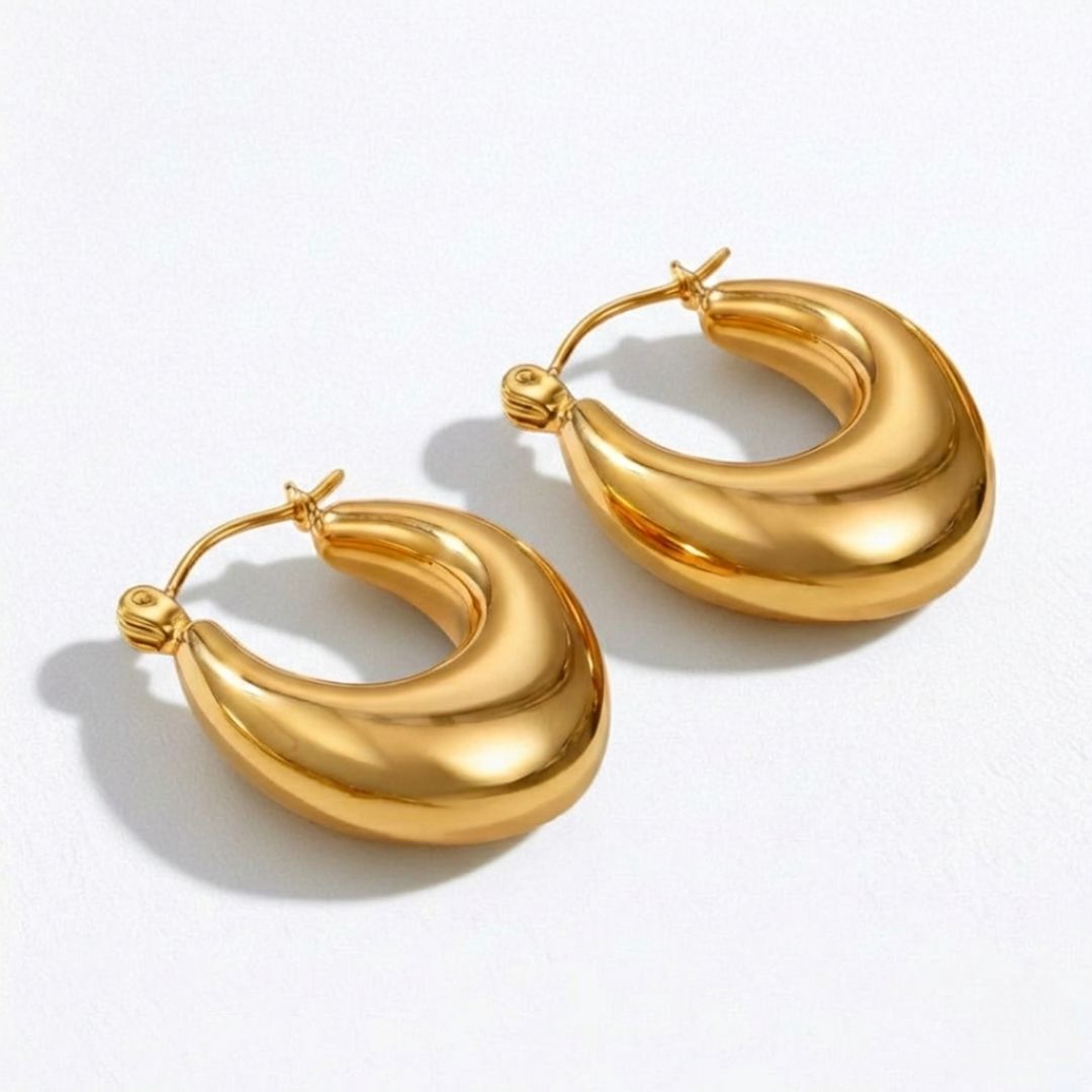 Boucles d'oreilles créoles acier inoxydable Margaux Bellaime 5