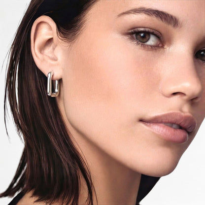 Boucles d'oreilles créoles argent 925 1,3 cm Moove Bellaime 2