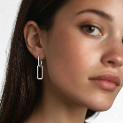 Boucles d'oreilles créoles argent 925 Union Bellaime 2