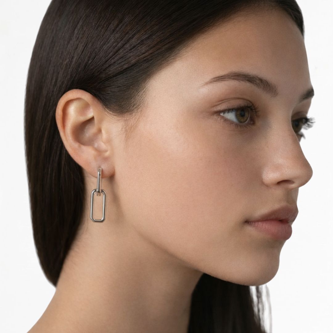 Boucles d'oreilles créoles argent 925 Union Bellaime 3