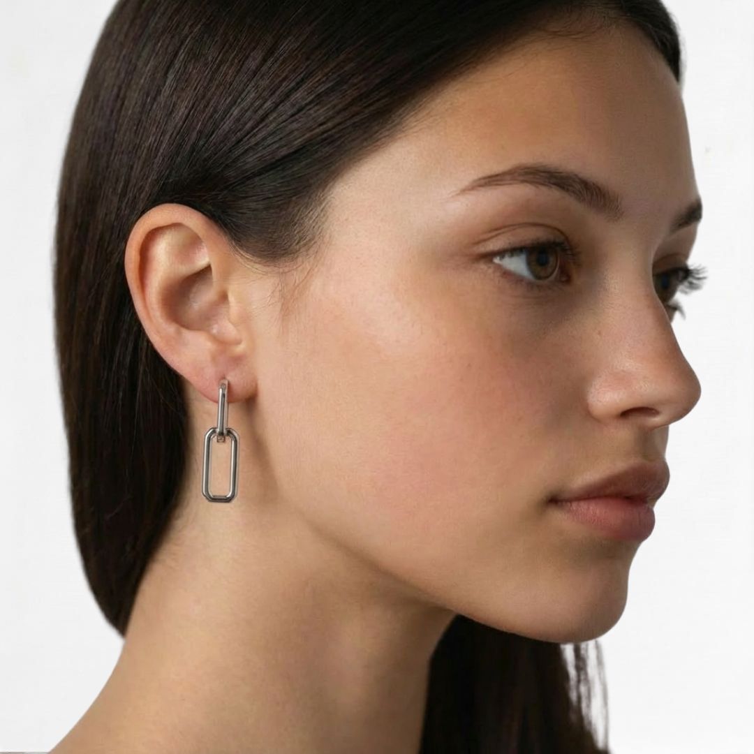 Boucles d'oreilles créoles argent 925 Union Bellaime 3