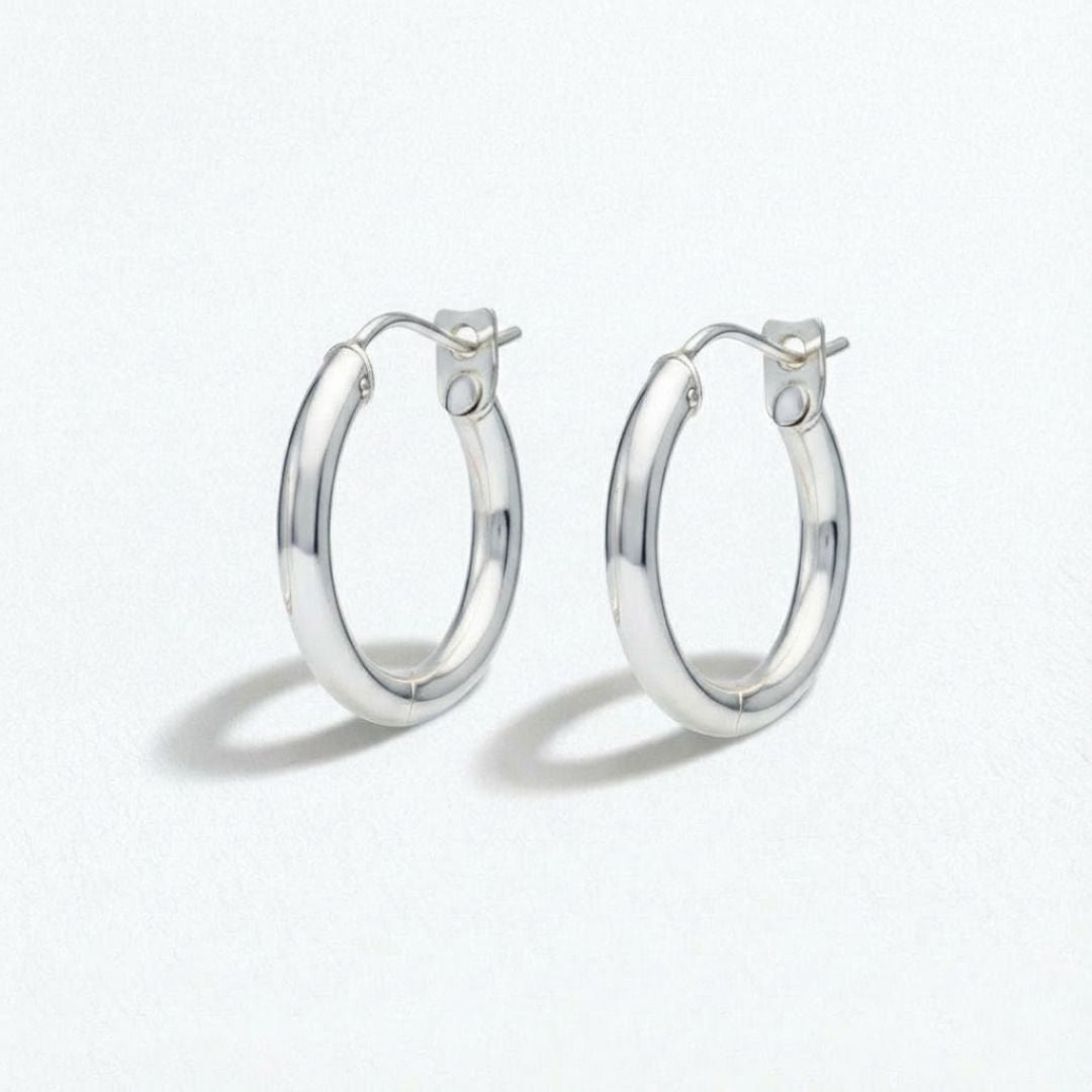 Boucles d'oreilles créoles argent 3 cm Basic & Perfect Bellaime