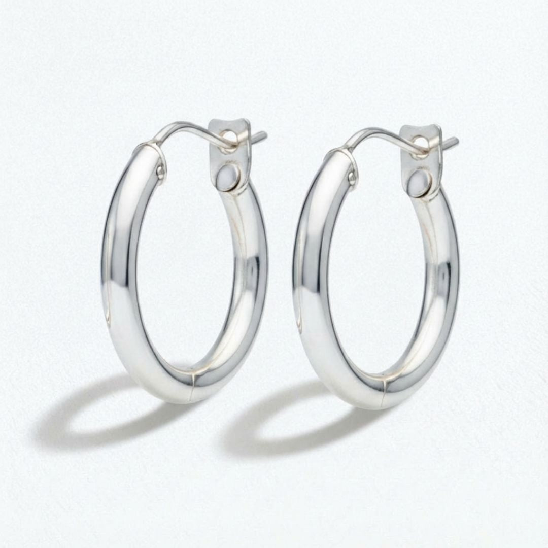 Boucles d'oreilles créoles argent 5 cm Basic & Perfect Bellaime