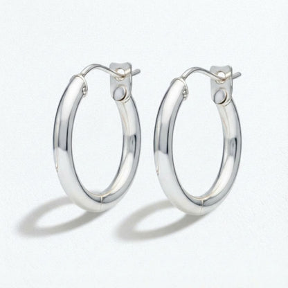 Boucles d'oreilles créoles argent 5 cm Basic & Perfect Bellaime