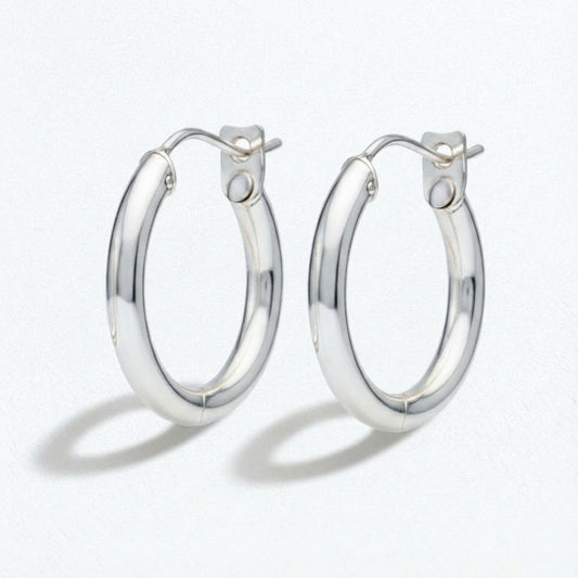 Boucles d'oreilles créoles argent 5 cm Basic & Perfect Bellaime