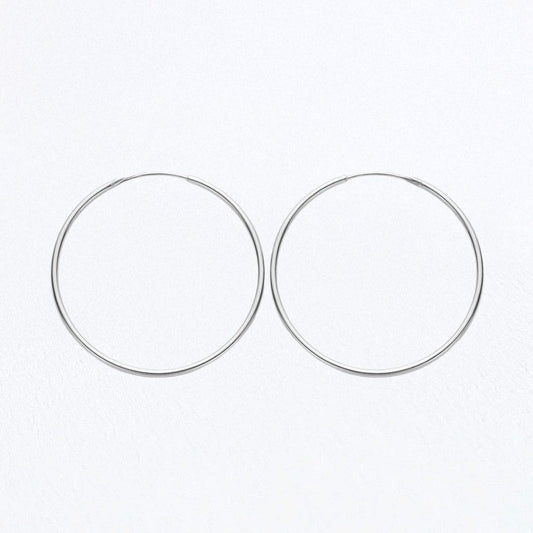Boucles d'oreilles créoles argent 7 cm Basic & Perfect Bellaime
