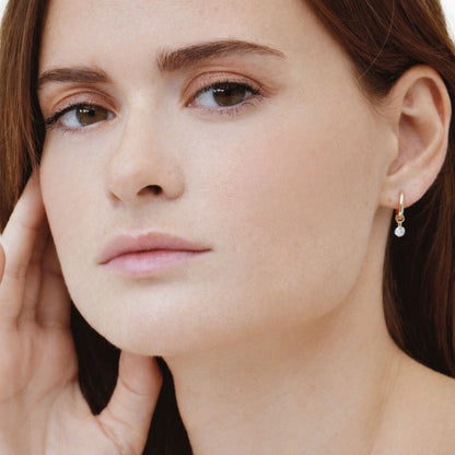 Boucles d'oreilles créoles plaqué or 18K 1,5 cm Elda Bellaime 2