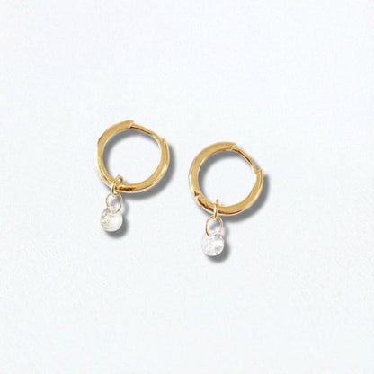 Boucles d'oreilles créoles plaqué or 18K 1,5 cm Elda Bellaime 4
