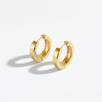 Boucles d'oreilles créoles plaqué or 18K 1,5 cm Futurama Bellaime