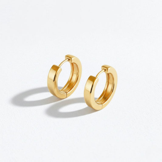 Boucles d'oreilles créoles plaqué or 18K 1,5 cm Futurama Bellaime