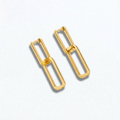 Boucles d'oreilles creole plaqué or 18K 2,5 cm Union Bellaime 3